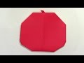 折り紙ランド vol 136 りんごの折り方 ver.2 origami how to fold an apple ver.2