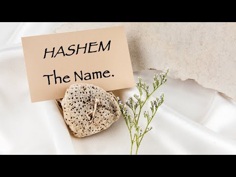 The names of God: Hashem
