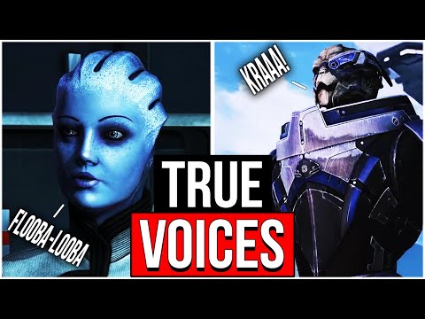 This is what the ALIENS in Mass Effect actually SOUND LIKE