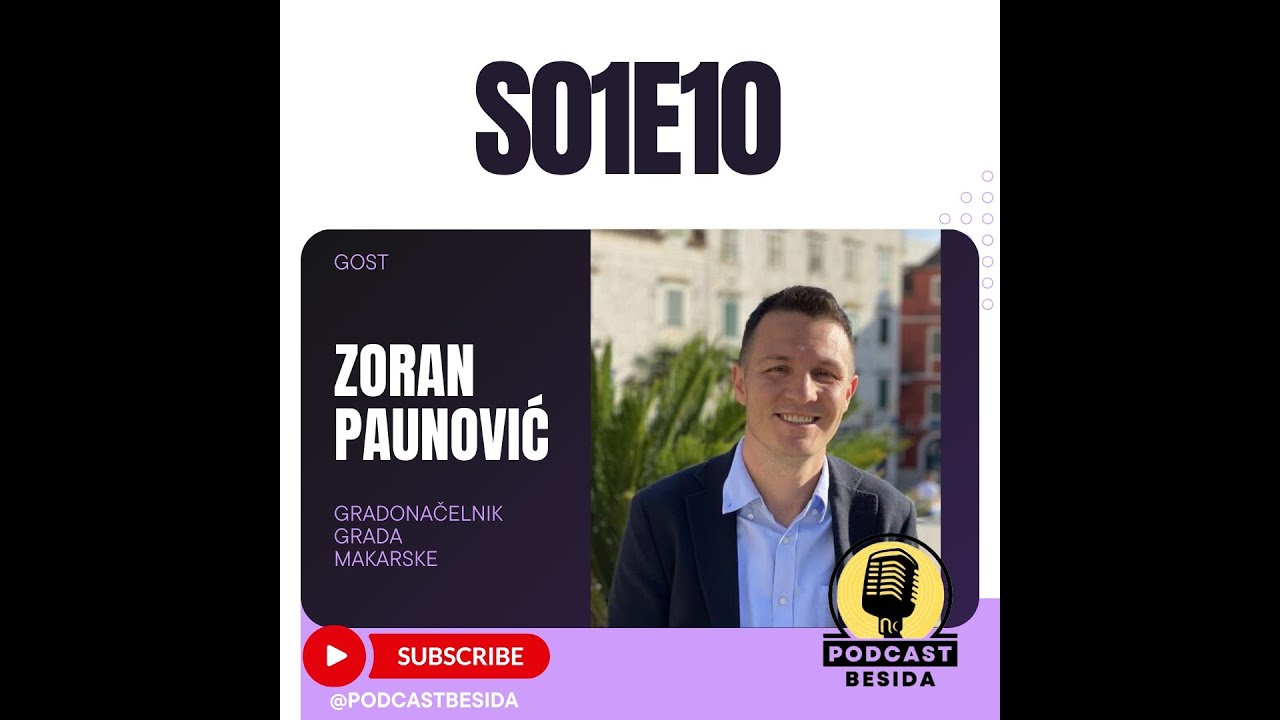 Zoran Paunović: “SDP me pozvao u stranku, a Zoran Milanović je istinski lider” | Podcast Besida #10 