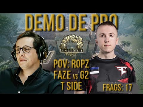 [PT] CS 2 -  zorlaK Analisa: PoV ROPZ - FAZE vs G2 - ANCIENT (T-SIDE) [Demo de Pro]