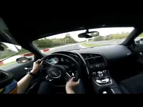 Audi R8 V8 no Nürburgring Nordschleife: 8:17 @ Bridge to Gantry (slightly damp)