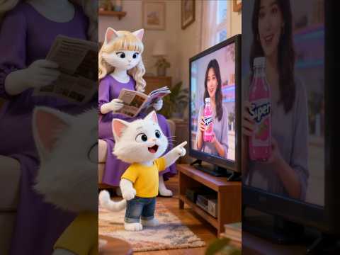 القط عايز يشتري الي في تلفزيون بس شوفوا إيه الى حصل بعدها😱🤣