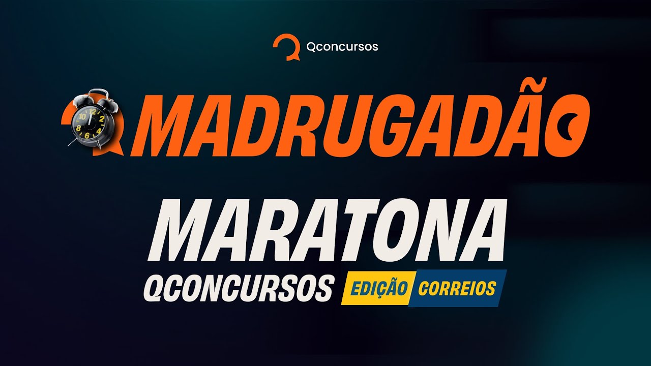 Concurso Correios 2024: o caminho mais rápido para a sua aprovação | MadrugadãoQC #aovivo