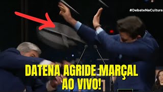 BOMBA! DATENA BATE COM CADEIRA EM PABLO MARÇAL AO VIVO NO DEBATE DA TV CULTURA!