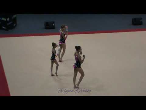 RUS 1 - Women group Acro worlds Levallois 2014 qualifs Combined