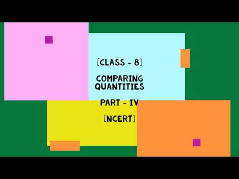 Class 8 Comparing Quantities Part Iv Percentage Increase And Decrease Problem