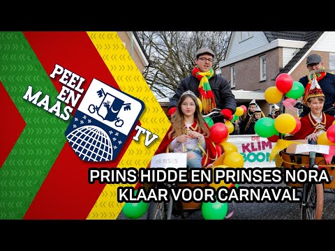Prins Hidde en prinses Nora klaar voor carnaval - 25 februari 2022 - Peel en Maas TV Venray