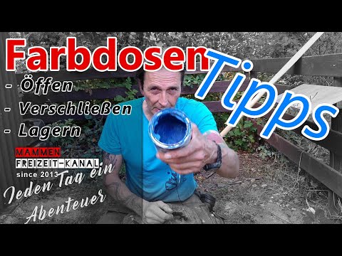 DIY  👨‍🔧  Farbdosen richtig verschließen, öffnen und lagern