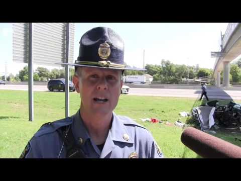 Wreck on I-135 sends two to local hospital