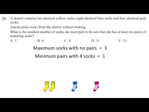 Q20 UKMT Junior maths challenge 2018 explained