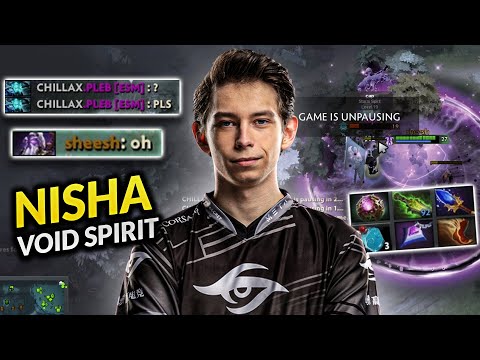 Nisha Void Spirit Crazy 15min First Item Ethereal Blade Build Dota 2