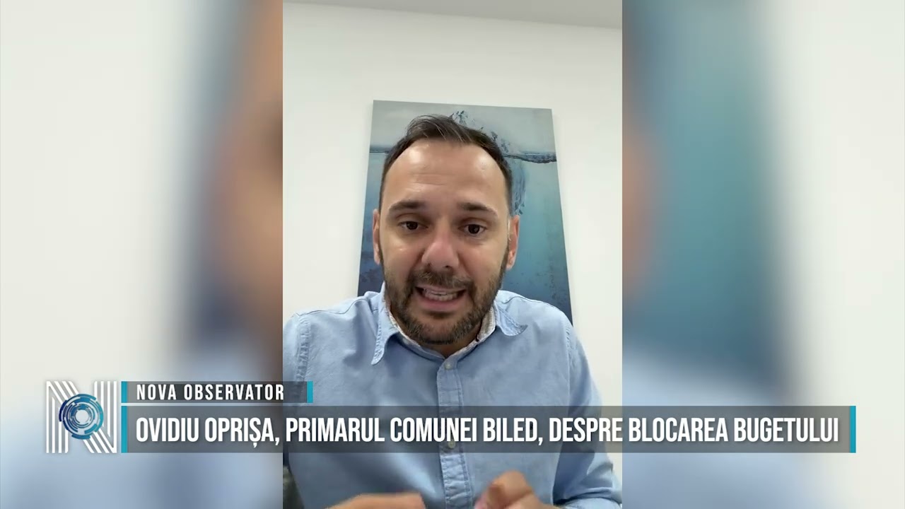 Ovidiu Oprișa, primarul comunei Biled, despre blocarea bugetului