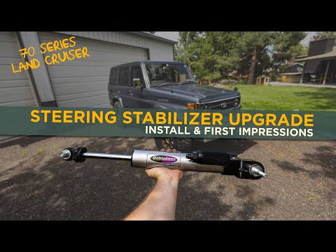 Stop the steering shake! | Steering Stabilizer 70 Series Land Cruiser | Dobinsons Suspension | DIY