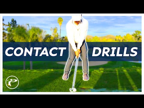 EASY Golf Contact Drills - Better Ball Striking!