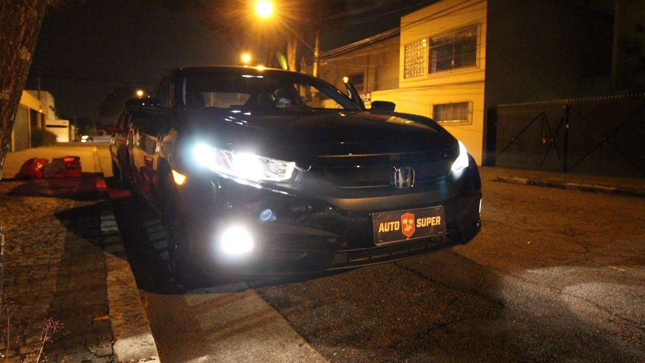 LÂMPADAS OSRAM COOL BLUE NO NOVO CIVIC | VLOG #114