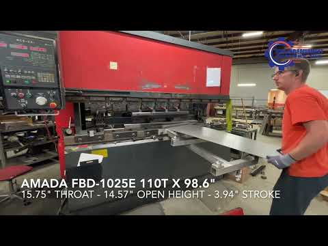 1991 AMADA FBD-1025E Fabricating Machinery, Press Brakes, Hydraulic | Holland Equipment Hunters, Inc. (1)