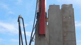 Driving Concrete Pile For Seawall Preparation 4/22/2015 P2