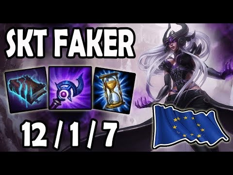 SKT T1 Faker SYNDRA vs XAYAH [ ADC ] Lol Master EUW