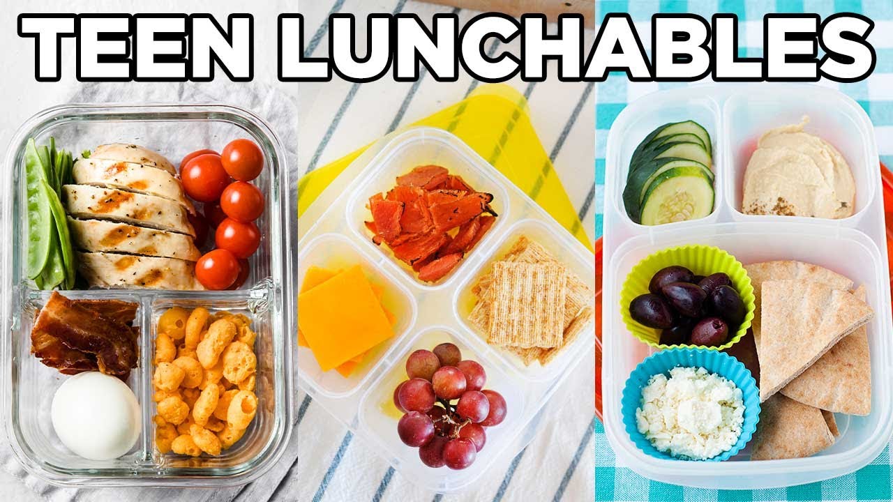 3 Homemade Lunchables for Teens | Healthy Lunch Ideas for High School by MOMables