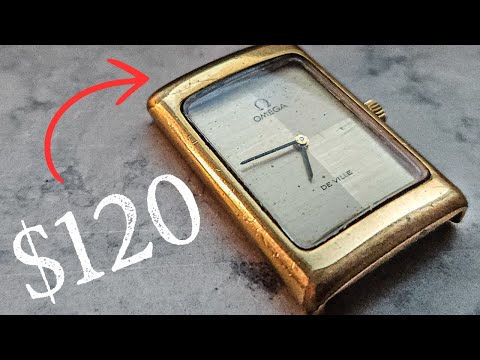 Cheapest 24K Gold Omega Restoration - Gold Plating - Slimy gasket! 1970s Vintage Watch