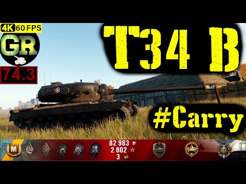 74_World of Tanks T34 B WoT Replay - 7 Kills 4.2K DMG(Patch 1.5.0)