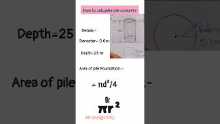 How to pile concrete calculate