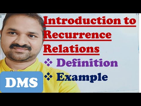 Introduction to Recurrence Relations || Definition || Example || Fibonacci Sequence || DMS || MFCS