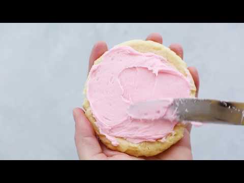 Pressed Frosted Sugar Cookies Recipe