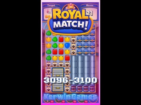 Royal Match Level 3096 3097 3098 3099 3100 - No Boosters Gameplay