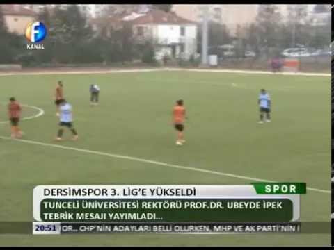 Kanal Fırat Spor - Dersimspor 3 lig'e Yükseldi