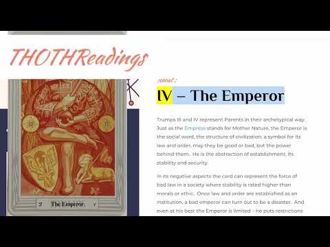 The Emperor | Thoth Readings Tarot