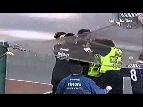 Serie A 2000-2001, day 27 Napoli - Brescia 1-1 (N.Amoruso, R.Baggio)