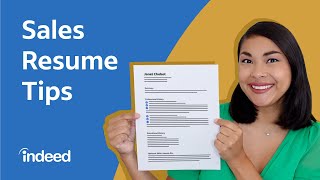 Resume Pro Breaks Down a PERFECT Sales Resume With Examples | Indeed Career Tips