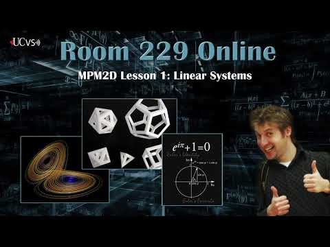 MPM2D Lesson 1: Solving Linear Systems