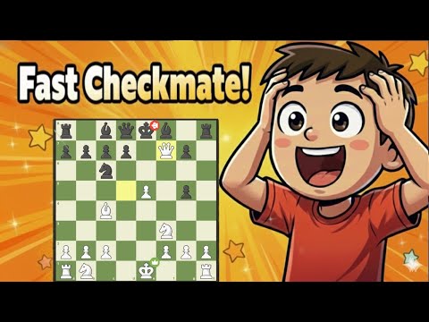 8-Move Fast Checkmate | 6-Year-Old Chess Game Review