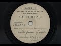 Lew Stone And His Band 'Garden Of Weed' 1934 Single Sided Promo 78 rpm