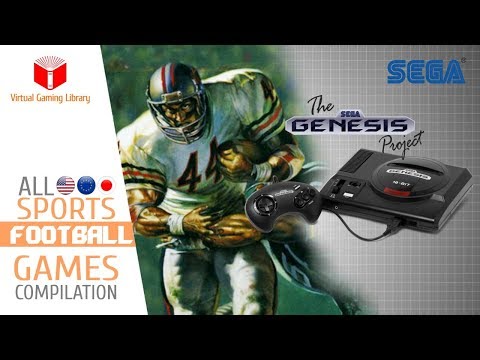 All SEGA Genesis/Mega Drive Football Games Compilation - Every Game (US/EU/JP/BR)