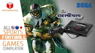 All SEGA Genesis/Mega Drive Football Games Compilation - Every Game (US/EU/JP/BR)