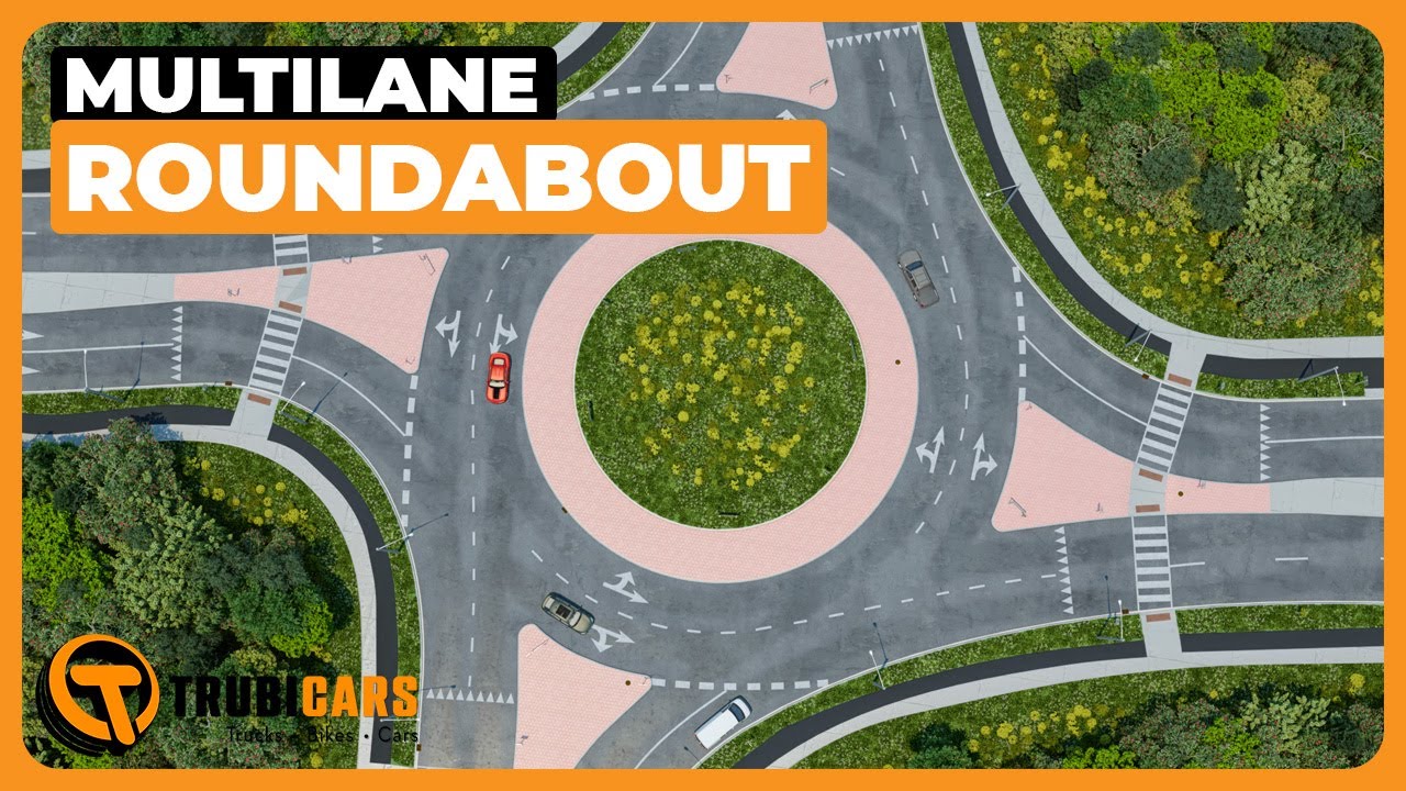 How to Use Multi-lane Roundabout | How to Yield, Enter and Exit Multi-lane Roundabout Traffic Circle