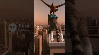 Meowsion Impossible. Agent Cat’s Rooftop Chase. #shorts #cat #funny #cute #catlovers #agent #chase