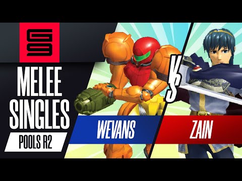 Wevans (Samus) vs Zain (Marth) - Melee Singles Pools Winners Semi-Final  - Genesis 9