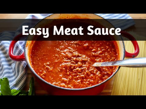 Easy Meat Sauce for Spaghetti or Zoodles | Just 4 Ingredients! Ready in 20 minutes! 🤩
