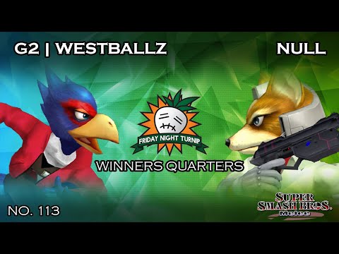 FNT #113 - G2 | Westballz (Falco) VS null (Fox) - SSBM - Winners Quarters
