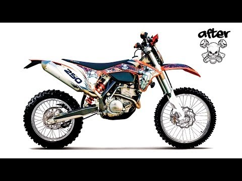 Как создаются наклейки на мотоцикл KTM