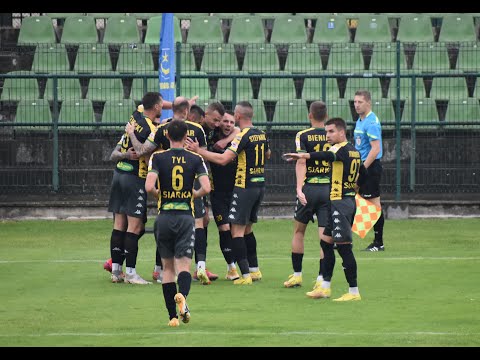 Siarka Tarnobrzeg - Garbarnia Kraków. Gol dla Siarki na 1:1. Michał Bierzało