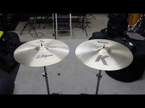 Zildjian 19 A Medium Thin Crash vs Zildjian 19 K Dark Thin Crash