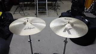 Video thumbnail for Zildjian 19 A Medium Thin Crash vs Zildjian 19 K Dark Thin Crash by RazeTheWeak