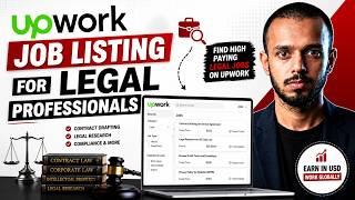 Upwork job listing for legal professionals