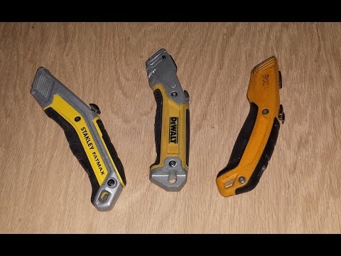 Utility Knives: Bostitch vs Dewalt vs Stanley Fat Max EXO